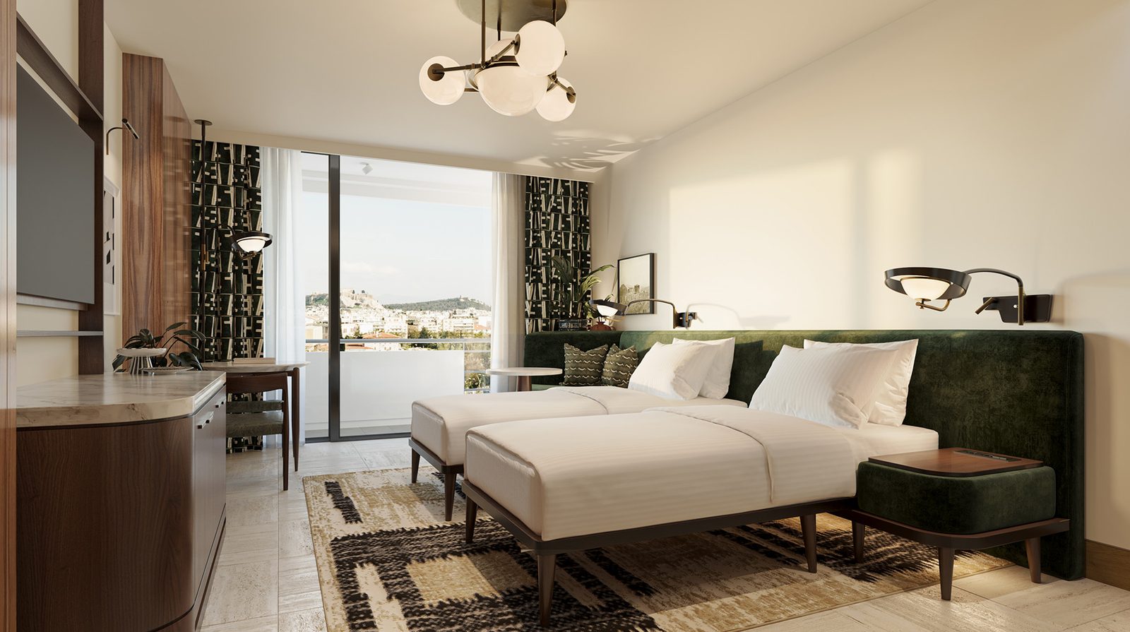 Conrad Athens, The Ilisian interior