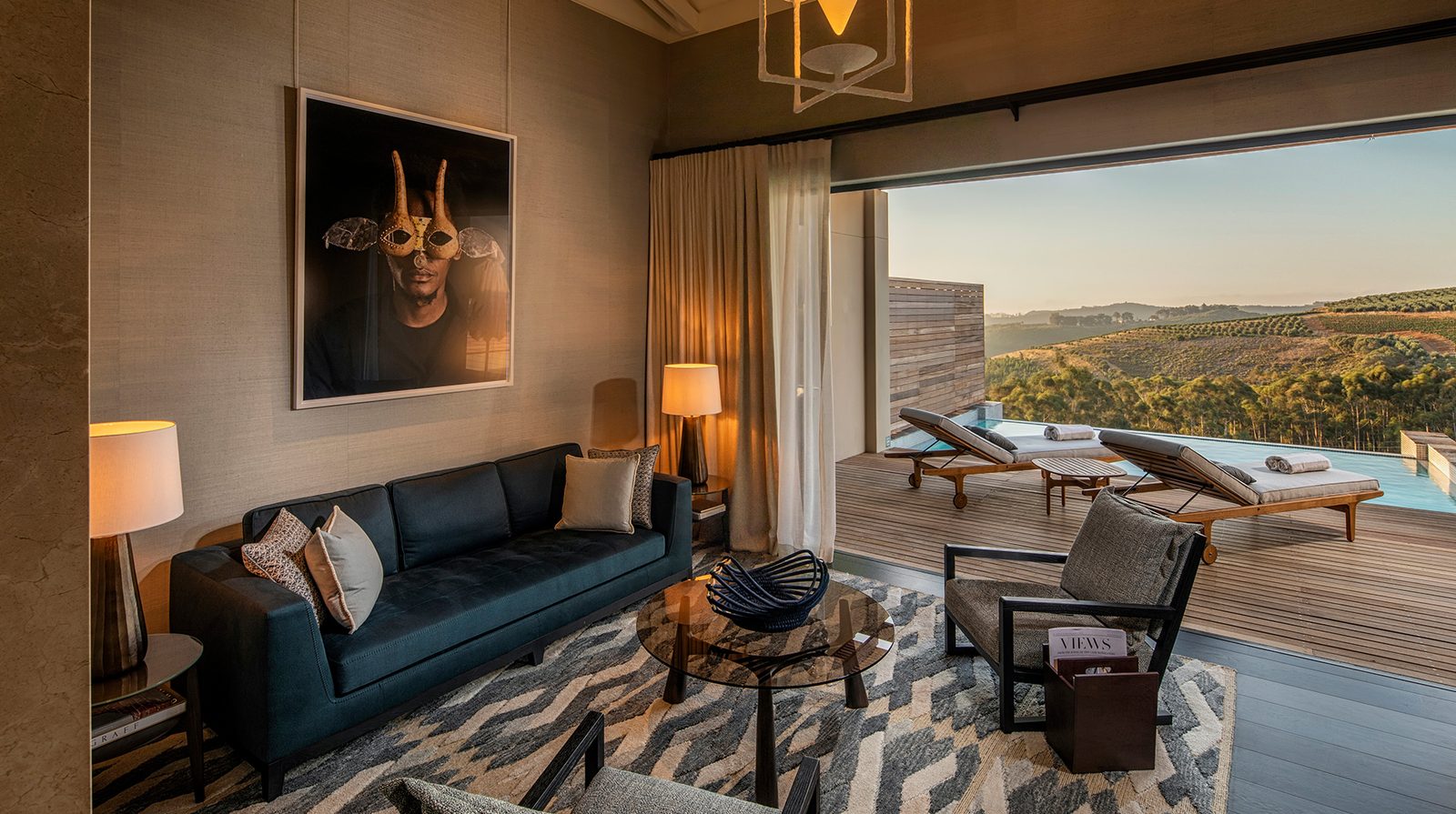 Delaire Graff Lodge interior
