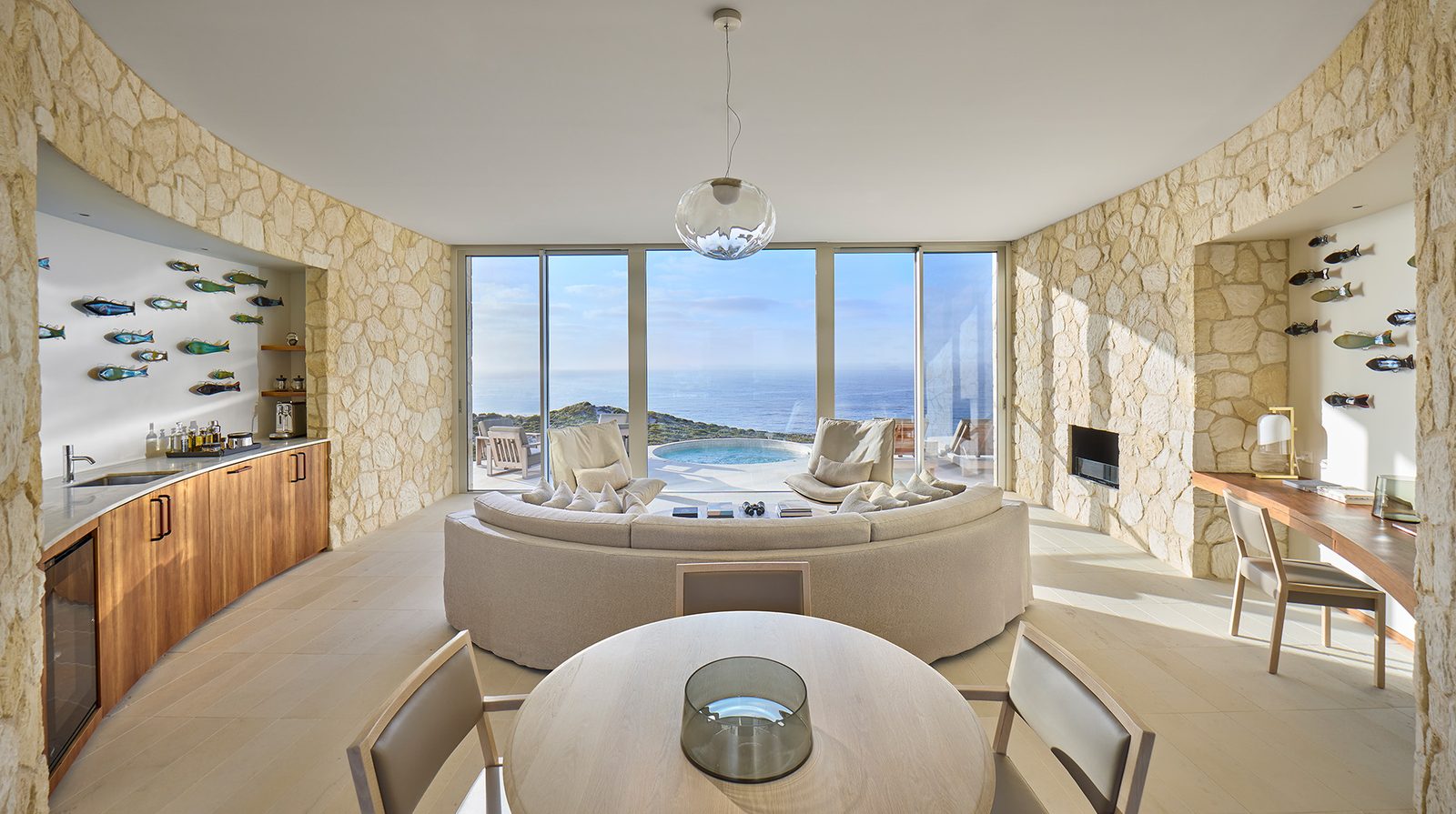 Southern Ocean Lodge interior