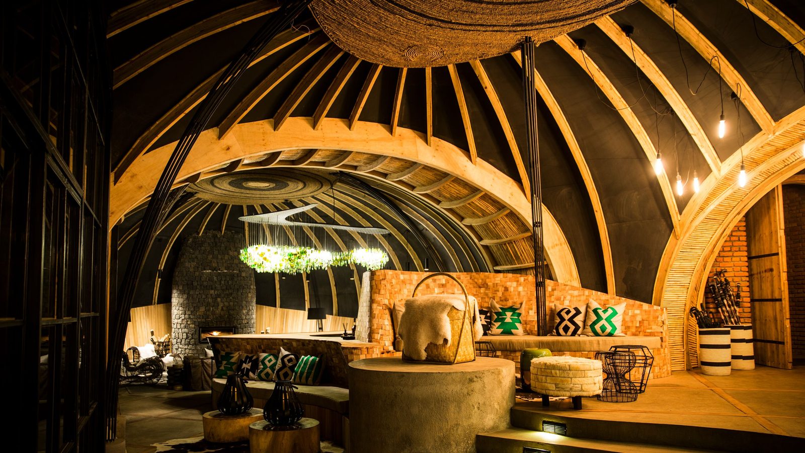Wilderness Bisate Lodge interior